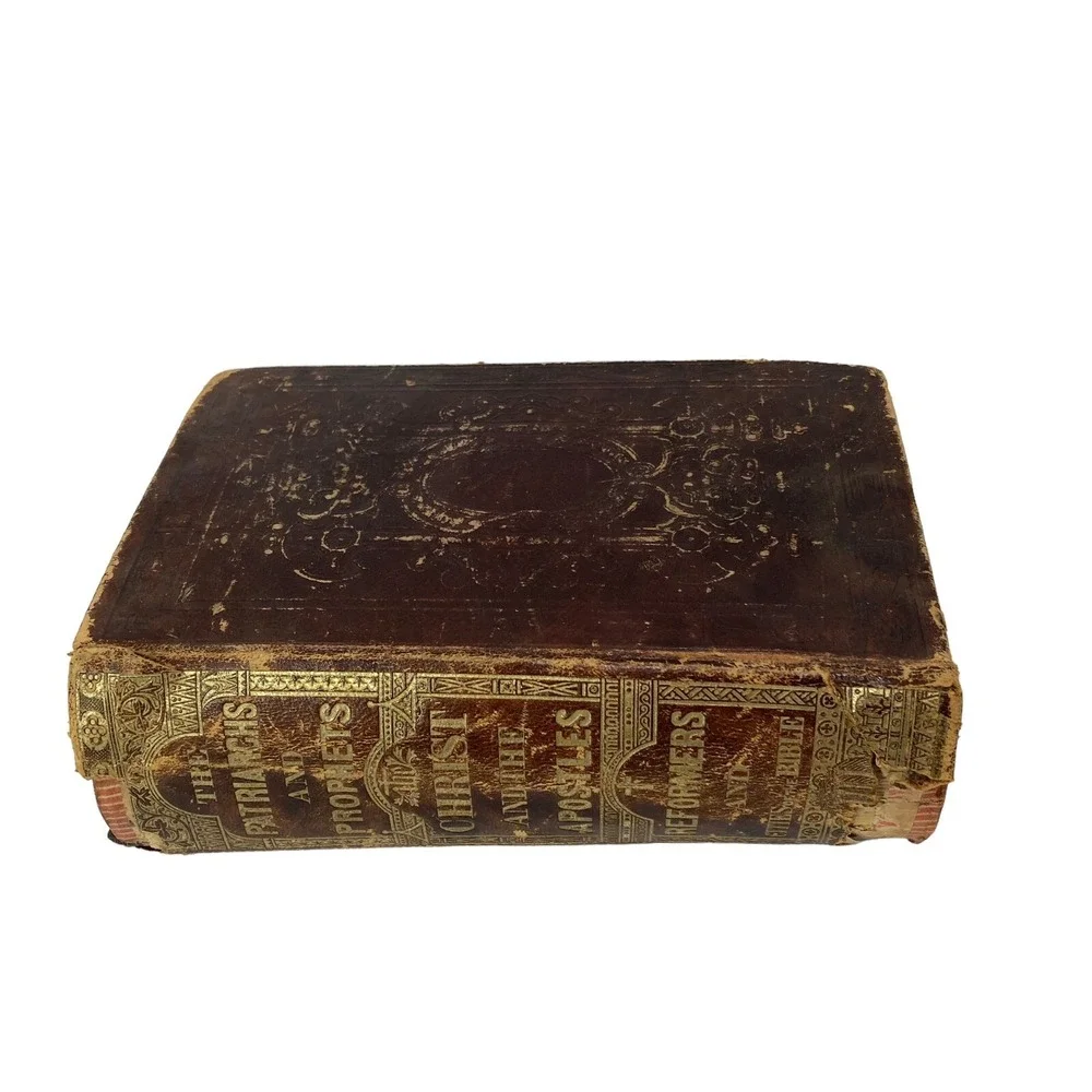 Antique‎ The Patriarchs And Prophets Christ And The Apostles  1874 Leather Bound